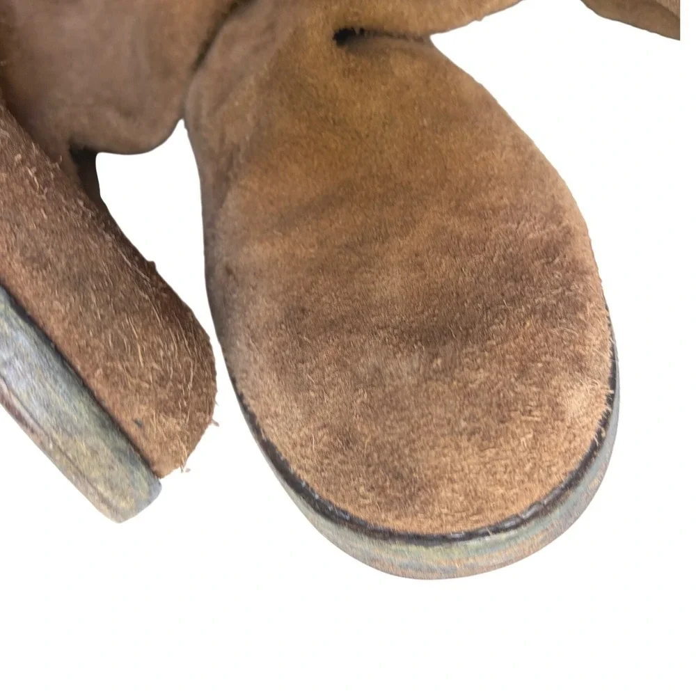 Free People Carlisle Boot Suede Brown Over The Knee Distressed Tall Boots 40